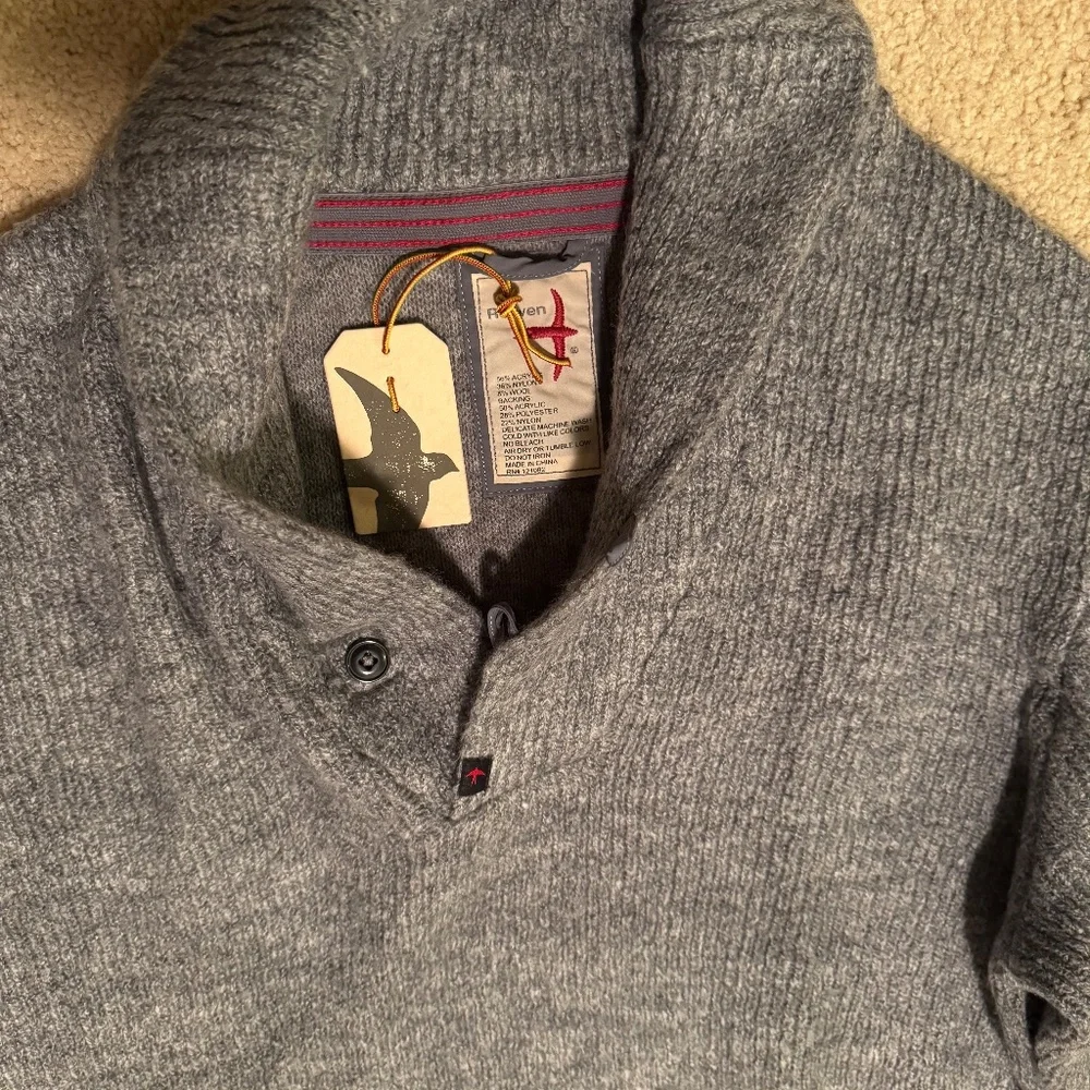 Relwen Old Salt Shawl Collar Sweater - Picture 3 of 6